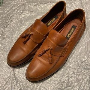 Greyder Men's Tassel Loafers Brown Leather Size US 9 / EU 42 / UK 8
